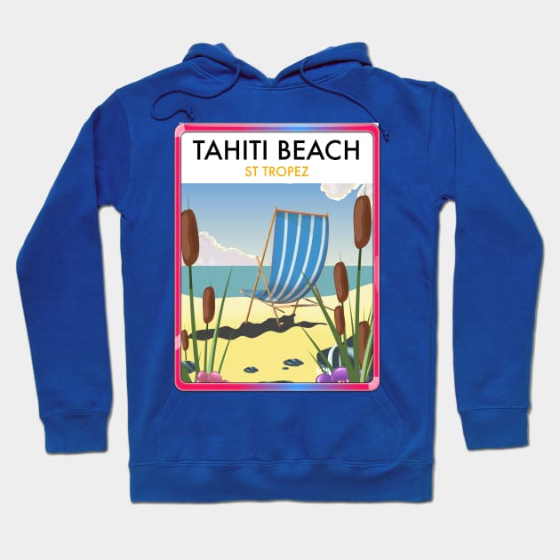 Tahiti Beach St Tropez France Hoodie by nickemporium1